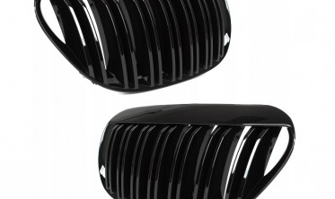 Решетка радиатора BMW E63, E64 спорт стиль, черная глянцевая фото