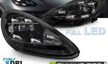 Линзованные фары передние full led Porsche Cayenne 2010-2015 фото