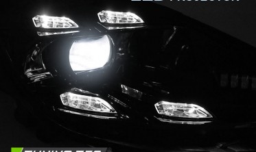 Линзованные фары передние full led Porsche Cayenne 2010-2015 фото