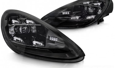 Линзованные фары передние full led Porsche Cayenne 2010-2015 фото