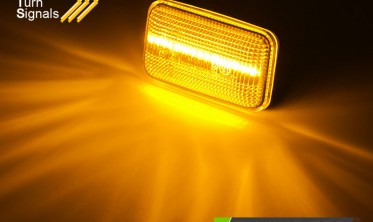 LED повороты тонированные в боковые крылья Audi 100 C3 / 100 C4 / 80 B4 / A6 C4 фото