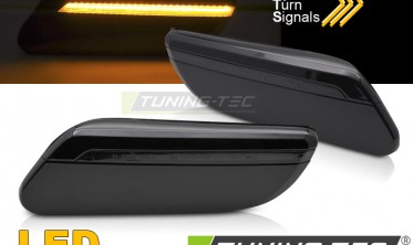 LED повороты тонированные в боковые крылья Mini Cooper F55, F56, F57 фото