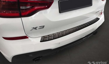 Чорна захисна накладка на задній бампер BMW X3 G01 M-Pakiet фото