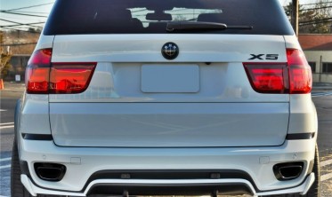Диффузор заднего бампера BMW X5 E70 LCI в стиле Aero фото