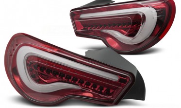 Тюнінгові задні ліхтарі led bar Toyota GT86 red white фото