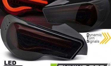 Тюнинговые фонари (оптика задняя) Toyota GT86 black smoke red фото
