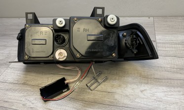 Фары передние BMW E36 седан, ангельские глазки CCFL фото