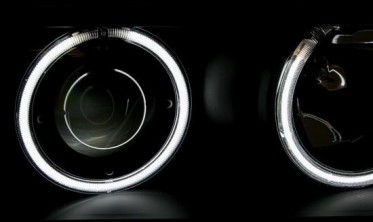 Фары передние BMW E36 седан, ангельские глазки CCFL фото