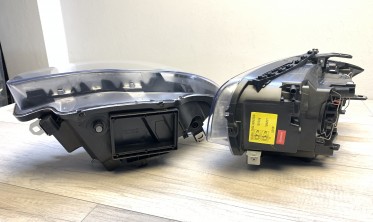 Передние фары BMW E87 / E81 / E82 / E88 черные с кольцами фото