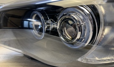 Передние фары BMW E87 / E81 / E82 / E88 черные с кольцами фото