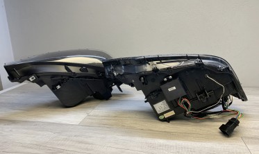 Чорні фари передні BMW F30/F31 дорестайл з діодними ДХО фото