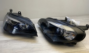 Фары передние BMW X5 E70 дорестайл с 3D ангельскими глазками фото