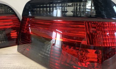 Тонированные фонари задние BMW E39 дорестайл в стиле рестайл фото