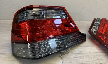 Ліхтарі задні Mercedes W140 S-class червоно-тоновані фото