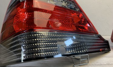 Ліхтарі задні Mercedes W140 S-class червоно-тоновані фото