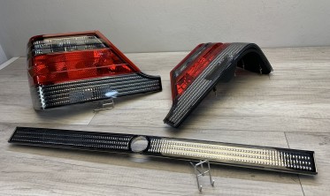 Ліхтарі задні Mercedes W140 S-class червоно-тоновані фото