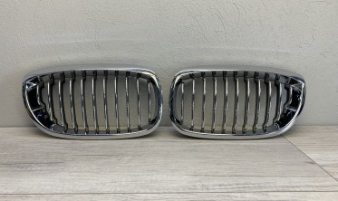 Хром решетка радиатора BMW E46 coupe / cabrio рестайл  фото