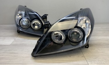 Тюнінгові фари передні Opel Vectra C післярестайл, чорні фото