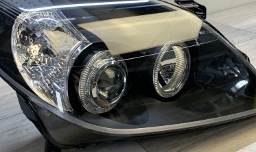 Тюнінгові фари передні Opel Vectra C післярестайл, чорні фото