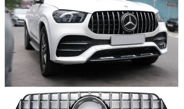 Решітка радіатора Mercedes V167 GLE SUV / C167 Coupe AMG Line стиль AMG GT (хром) фото