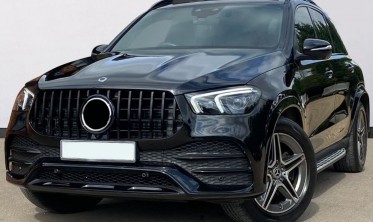 Решетка радиатора Mercedes V167 GLE SUV / C167 Coupe AMG Line стиль AMG GT (черная) фото
