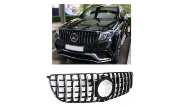 Хромована решітка радіатора Mercedes GLS X166 рестайл стиль AMG GT фото