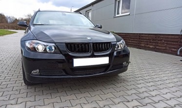 Фары передние тюнинговые BMW E90, E91 с кольцами 05-08  фото
