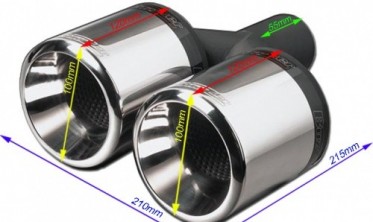 Двойная насадка глушителя Buzzer ZZ2x100 фото