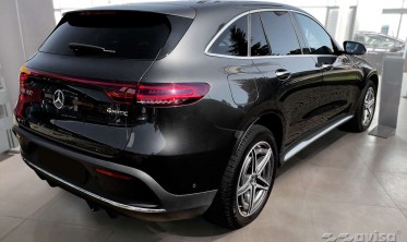 Захисна чорна накладка на край заднього бампера Mercedes EQC (N293) фото