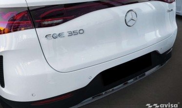 Чорна накладка для захисту заднього бампера Mercedes EQE SUV (X294) фото
