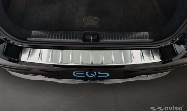Защитная накладка (планка) на задний бампер Mercedes EQS SUV (X296) фото