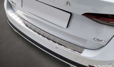 Защитная накладка на задний бампер Skoda Octavia 4 Scout фото