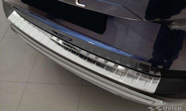 Захисна накладка з нержавійки на задній бампер Nissan X-Trail 4 фото
