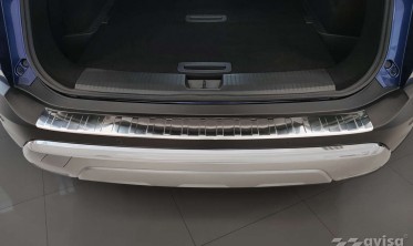 Захисна накладка з нержавійки на задній бампер Nissan X-Trail 4 фото