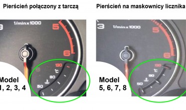 Накладки на шкалы для замены миль на километры Audi A3 8V серые в стиле S3 фото