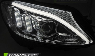 Діодні тюнінг фари передні (оптика) Mercedes W205 14-18 фото