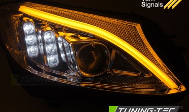 Діодні тюнінг фари передні (оптика) Mercedes W205 14-18 фото