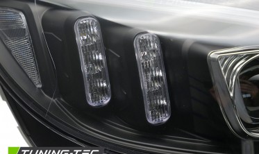 Чорні передні LED фари (тюнінг оптика) Mercedes W205 фото