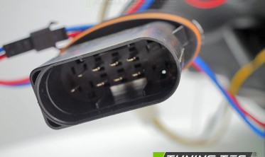Чорні передні LED фари (тюнінг оптика) Mercedes W205 фото