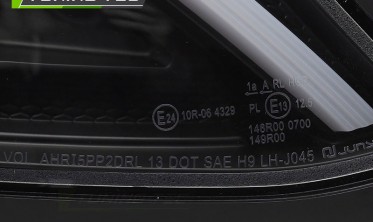 Чорні передні LED фари (тюнінг оптика) Mercedes W205 фото