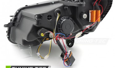 Чорні передні LED фари (тюнінг оптика) Mercedes W205 фото