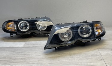 Фари передні з LED кільцями BMW E46 рестайлінг фото