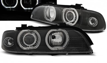 Тюнинговые фары передние BMW E39 с LED кольцами (D2S/Н7) фото