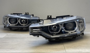 Фари передні тюнінгові BMW F30 / F31 з LED кільцями  фото