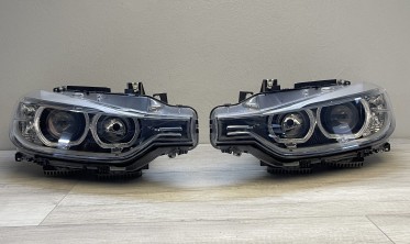 Фари передні тюнінгові BMW F30 / F31 з LED кільцями  фото