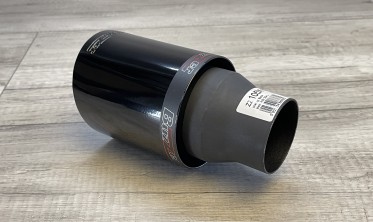 Насадка глушителя Buzzer ZZ105XB круглая чорная 100 мм фото