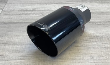 Насадка глушника Buzzer ZZ105XB кругла чорна 100 мм фото