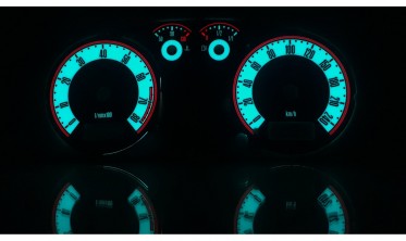 Светящиеся накладки в приборную панель Volkswagen Golf 4 / Bora / T4 вар. 3 стиль Audi TT фото