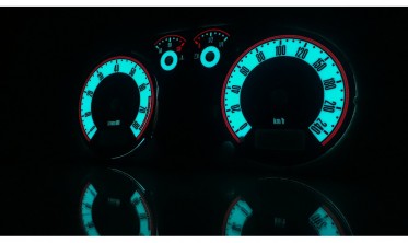 Светящиеся накладки в приборную панель Volkswagen Golf 4 / Bora / T4 вар. 3 стиль Audi TT фото