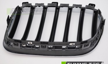 Решетка радиатора (ноздри) BMW X3 F25 10-14 серая с хром. рамкой фото